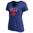 thumbnail image 1 of Women's Royal Buffalo Bills Vintage Team Lockup V-Neck T-Shirt, 1 of 3
