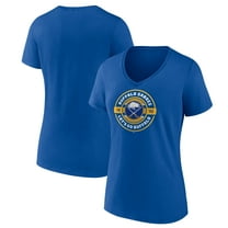 Women's Royal Buffalo Sabres Native V-Neck T-Shirt