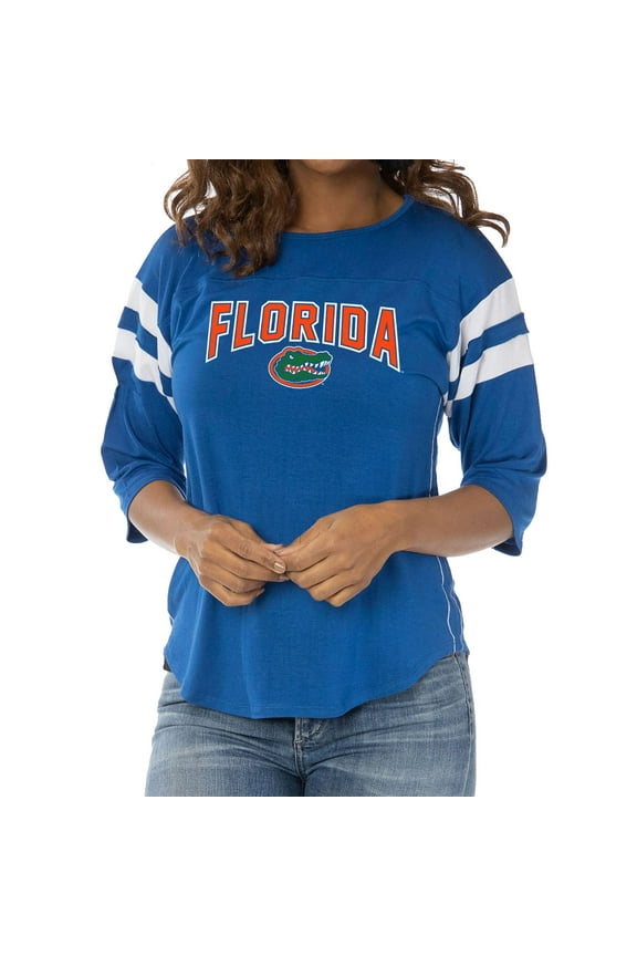 Women's Royal Florida Gators Abigail Oversized Jersey T-Shirt