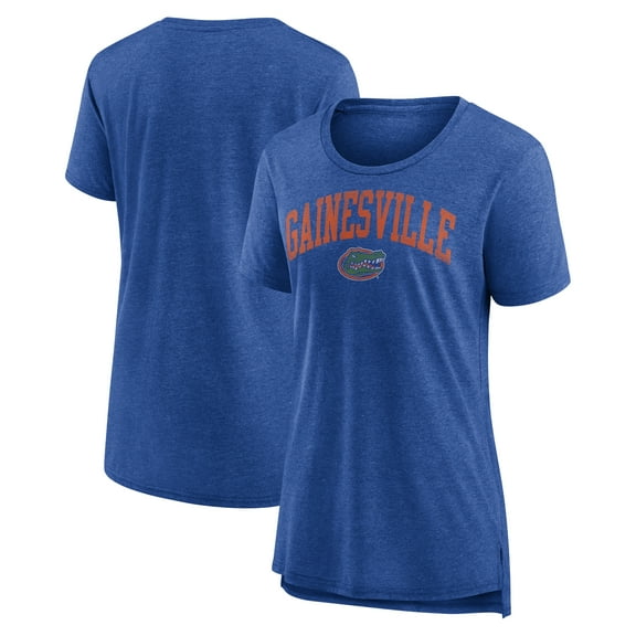 Women's Royal Florida Gators Arched City Tri-Blend T-Shirt