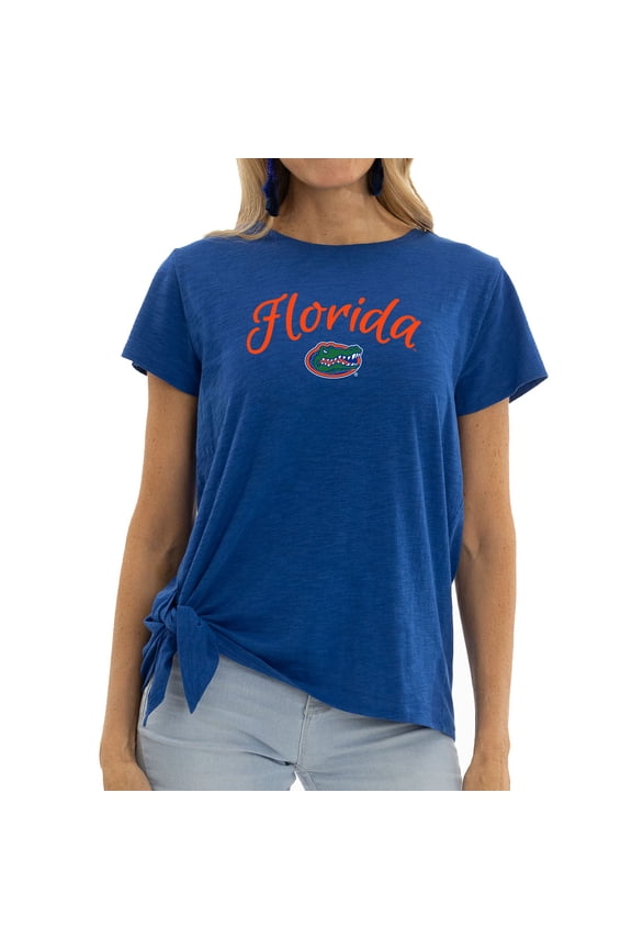 Women's Royal Florida Gators Sophie Side-Tie T-Shirt