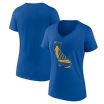Women's  Royal Golden State Warriors Core Hometown Launch V-Neck T-Shirt