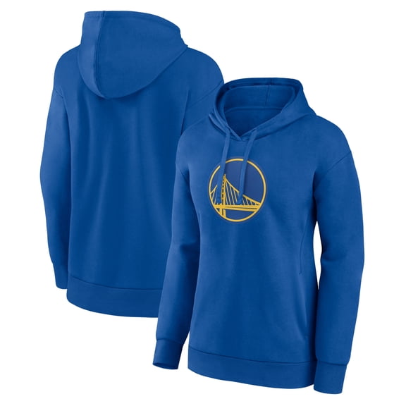 Women's Royal Golden State Warriors Team Primary Logo Pullover Hoodie