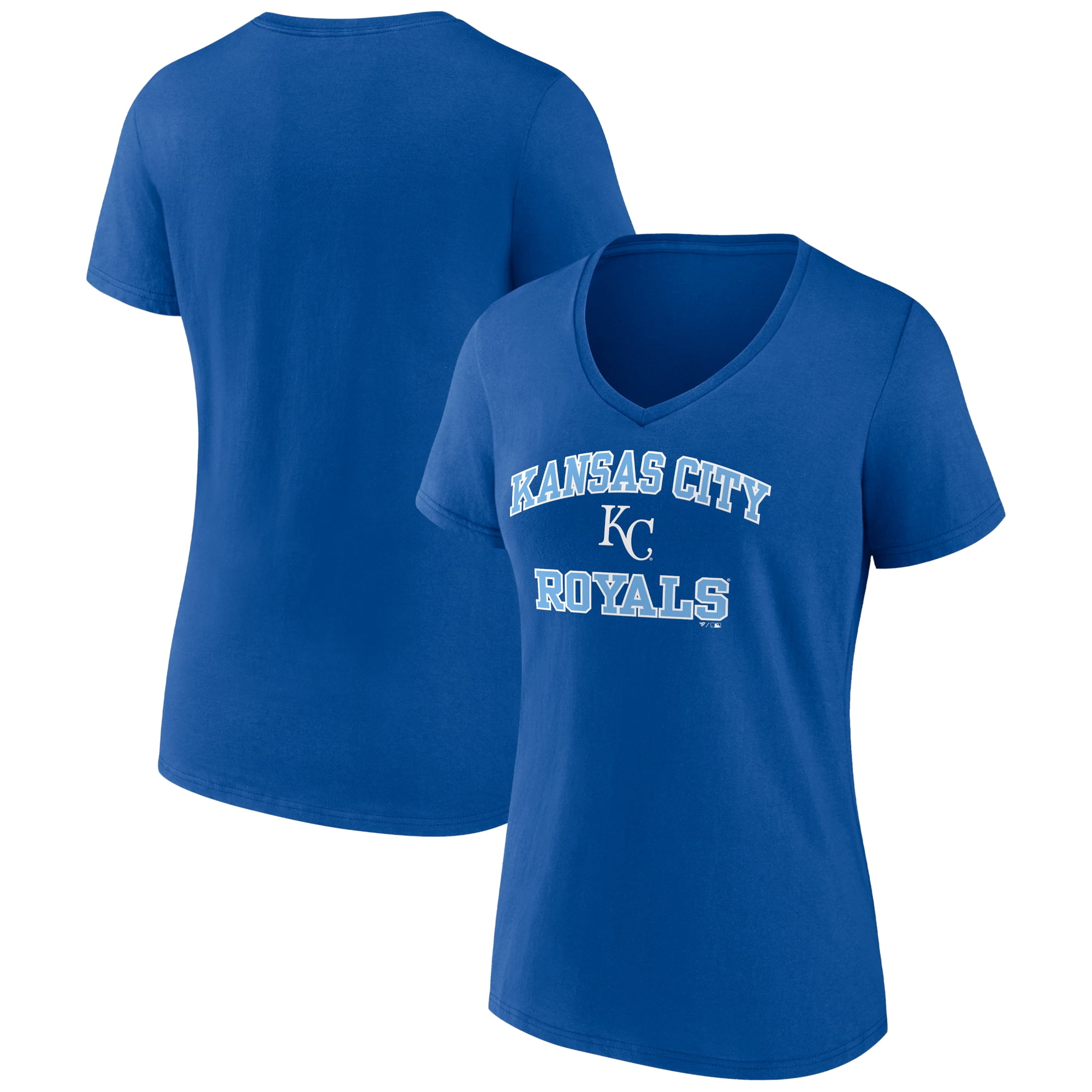 Women's Royal Kansas City Royals KC Local V-Neck T-Shirt