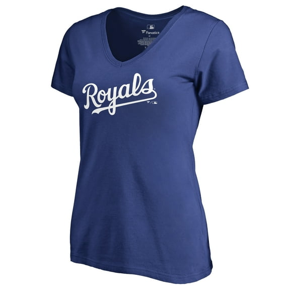 Women's Royal Kansas City Royals Team Wordmark T-Shirt