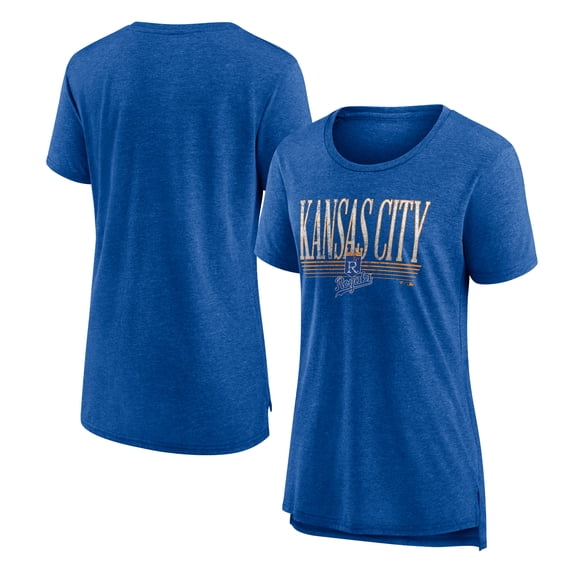 Women's Royal Kansas City Royals Toppler Tri-Blend T-Shirt