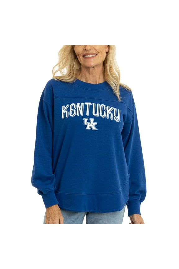 Women's Royal Kentucky Wildcats Yvette Pullover Sweatshirt