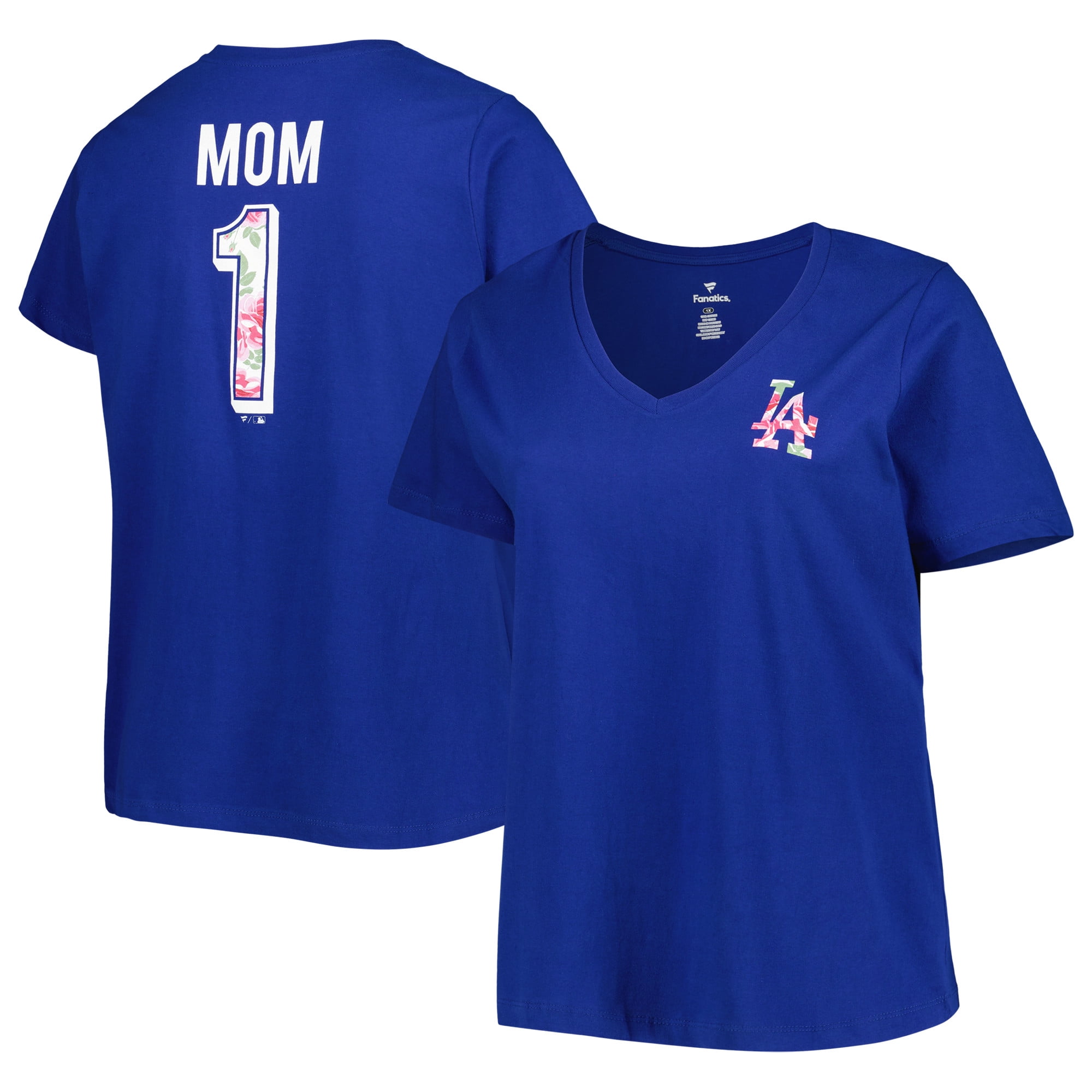 Women's Royal Los Angeles Dodgers Mother's Day Plus Size Best Mom Ever