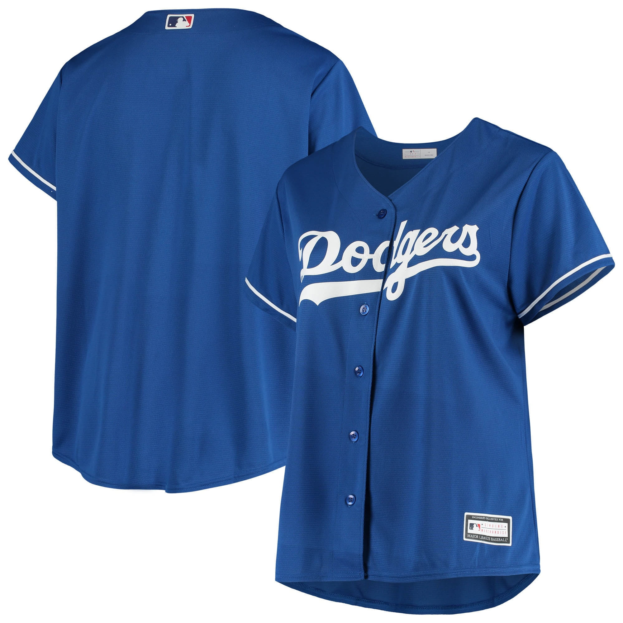 MLB Team Apparel Youth Los Angeles Dodgers Royal Logo T-Shirt