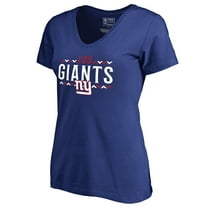 Women's Royal New York Giants Arriba V-Neck T-Shirt