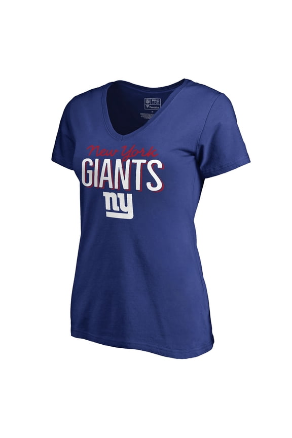Women's Royal New York Giants Nostalgia T-Shirt