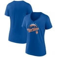 thumbnail image 1 of Women's Royal New York Mets One Champion V-Neck T-Shirt, 1 of 3