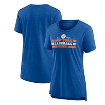 Women's Royal New York Mets Power Swing Tri-Blend T-Shirt