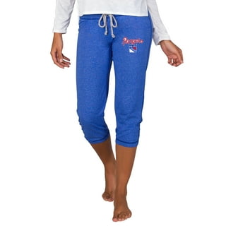 Women's Concepts Sport Royal New York Rangers Tri-Blend Mainstream Terry Short Sleeve Sweatshirt Top Size: Extra Large