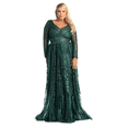 thumbnail image 1 of Women's Royal Queen Plus Size Long evening elegant Gown Maxi Formal Dress Hunter Green 22, 1 of 9