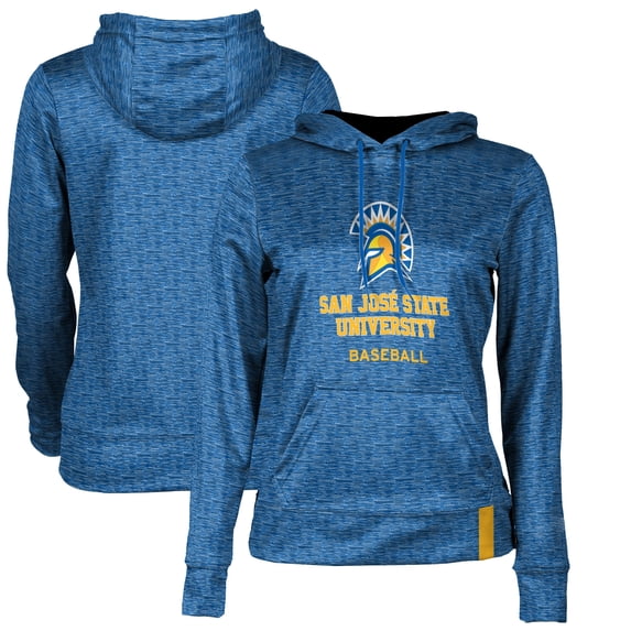 Women's Royal San Jose State Spartans Baseball Pullover Hoodie