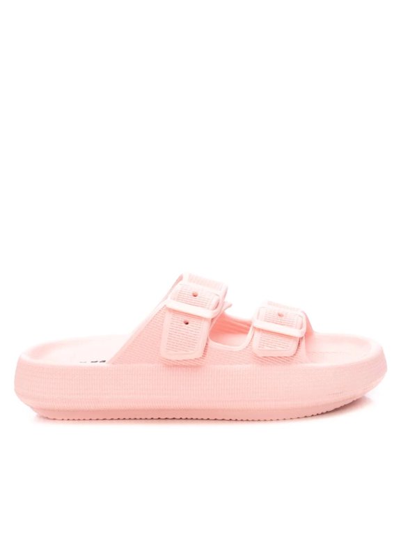 Women's Rubber Flat Sandals By XTI, 14119007 Pink