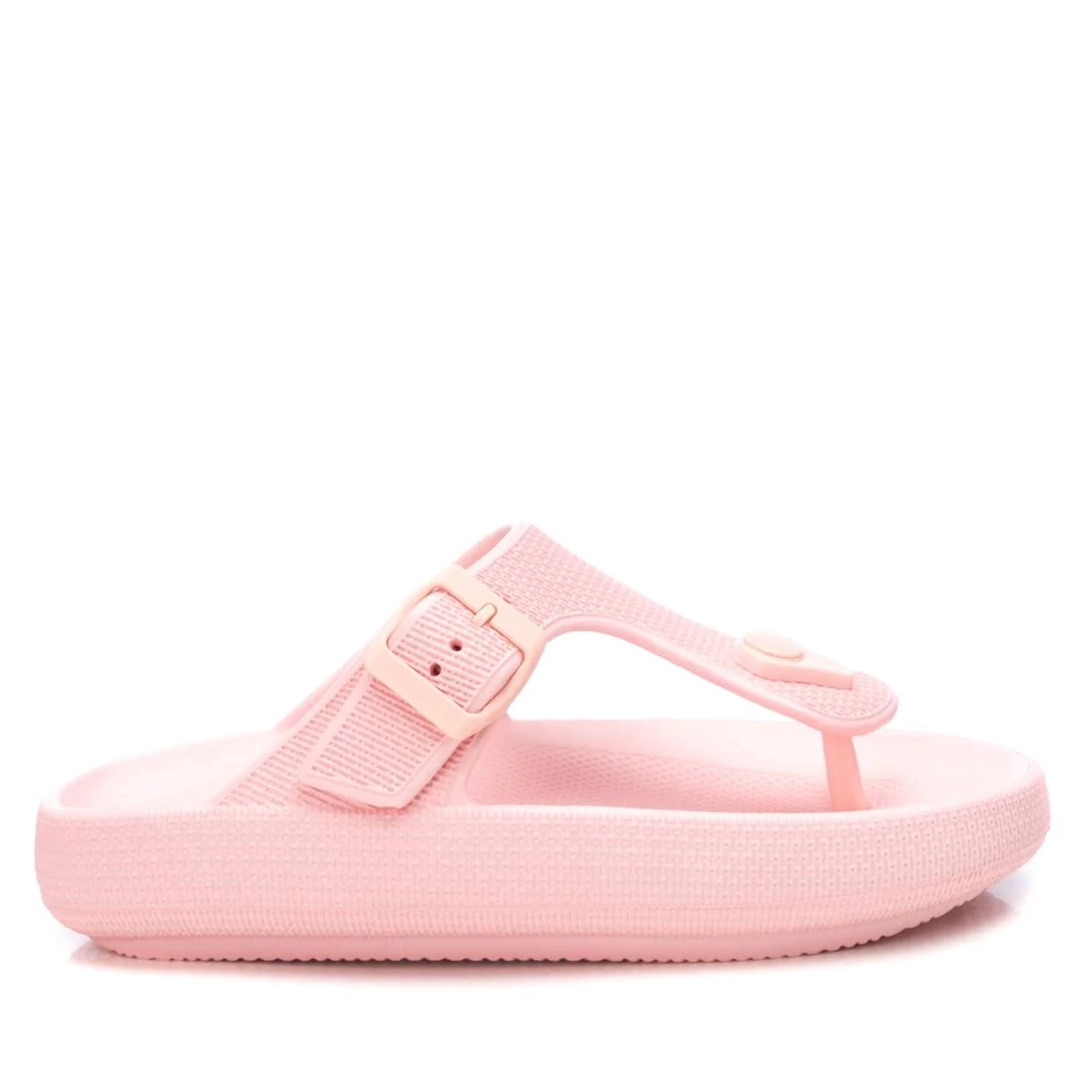 Women's Rubber Flip Flops Sandals By XTI_141469_Light/Pastel Pink