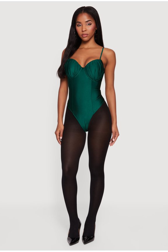 Women's Ruched Bustier Bodysuit