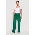 thumbnail image 1 of Women's Ruched Fold Over High Waisted Wide Leg Pull On Pants, 1 of 4