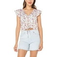 thumbnail image 1 of Women's Ruched Front Top ( l, Floral), 1 of 1