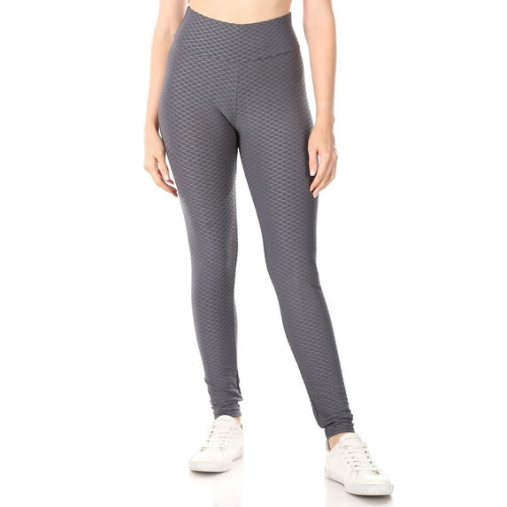 Women's Ruched High Waist Workout Running Yoga Leggings with Pockets