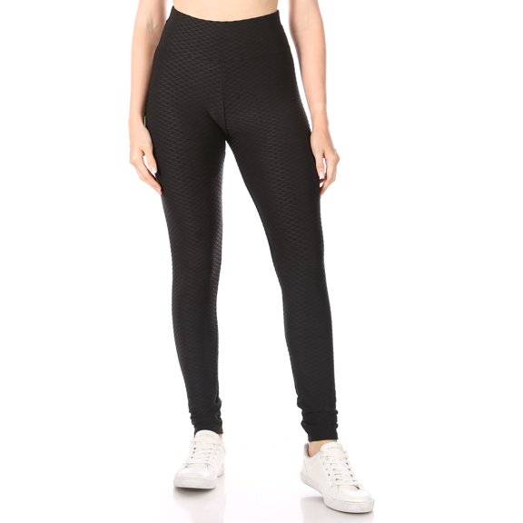 Women's Ruched High Waist Workout Running Yoga Leggings with Pockets