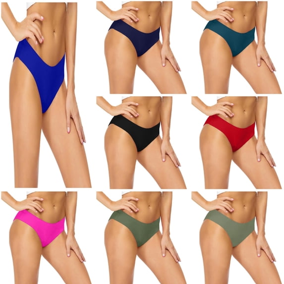 Women's Ruched High Waisted Bikini Bottom Retro Vintage Swim Short Tankinis