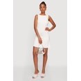 thumbnail image 1 of Women's Ruched Side Boat Neck Mini Dress, 1 of 3