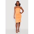 thumbnail image 1 of Women's Ruched Tube Dress with Ruffle Hem, 1 of 3
