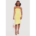 thumbnail image 1 of Women's Ruched Tube Dress with Ruffle Hem, 1 of 3