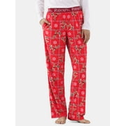 RUDOLPH THE RED-NOSED REINDEER Rudolph the Red Nosed Reindeer Women's Velour Sleep Pants, Sizes XS-3X