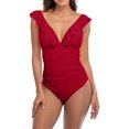 thumbnail image 1 of Charmo Women's One-Piece Swimsuit Ruffle Bathing Suit with Tummy Control Sexy Monokini Swimwear, 1 of 7