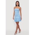 thumbnail image 1 of Women's Ruffle Tiered Hem Short Dress, 1 of 3