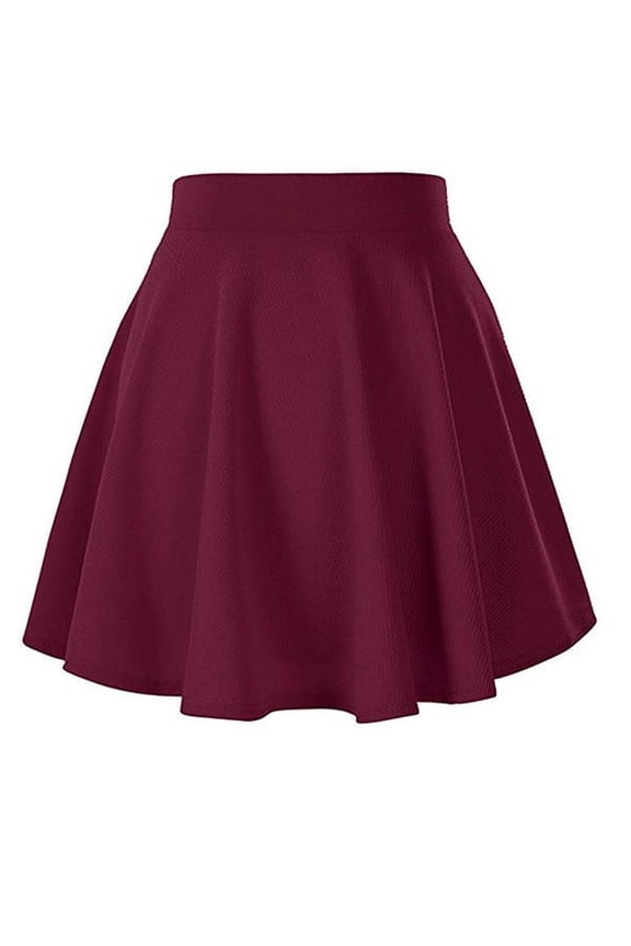 Women's Ruffled Short Skirt Suit Set Elegant Two Piece Outfit with Jacket, M, Red