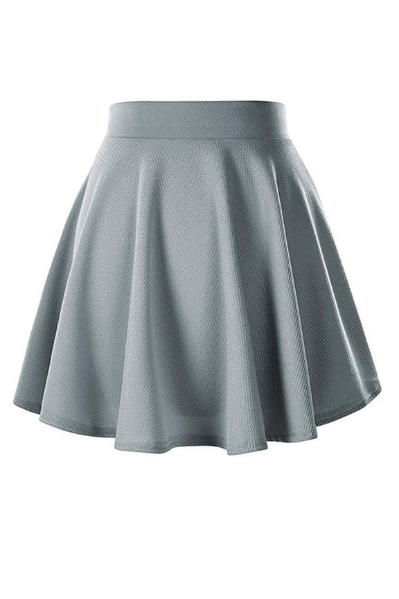 Women's Ruffled Short Skirt Suit Set Elegant Two Piece Outfit with Jacket, XS, Grey