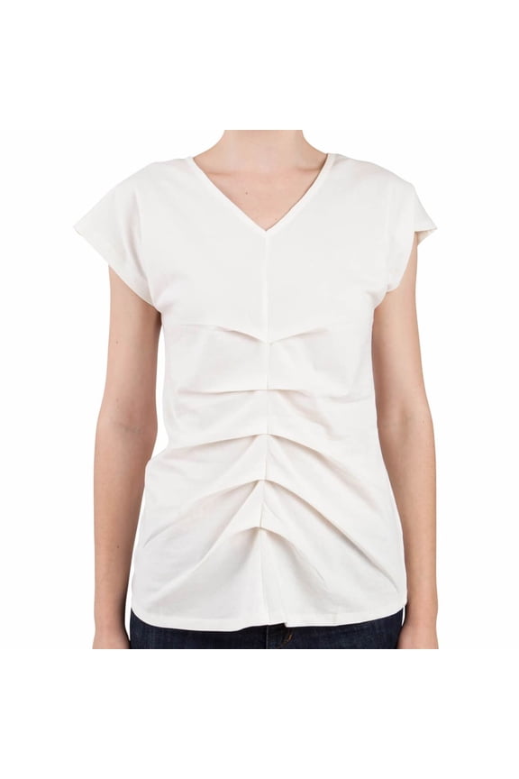 Women's Ruffled Tunic Style Viscose Blouse Top by Dollz Fashion