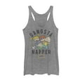 thumbnail image 1 of Women's Rugrats Gangsta Napper  Racerback Tank Top Gray Heather Small, 1 of 3