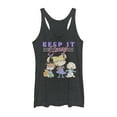 thumbnail image 1 of Women's Rugrats Keep It Sassy  Racerback Tank Top Black Heather Medium, 1 of 3