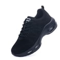 thumbnail image 1 of Women's Walking Shoes Lightweight Breathable Mesh Sneakers with Cushioned Support for Athletic Workout PureBlack Size 8.5, 1 of 8
