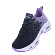 Women's Running Shoes Lightweight Tennis Athletic Gym Walking Sneakers Purple Size 11