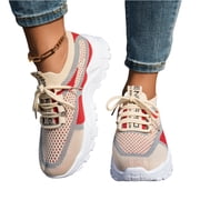 Womens Running Shoes for Women, Sneakers, Breathable Knitted Low Top Sports Shoes,38
