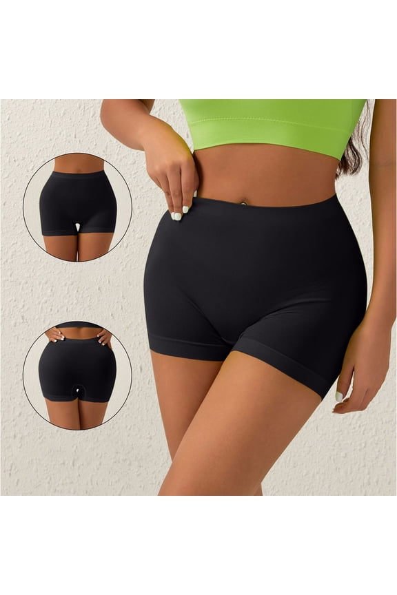 Women's Running Shorts Elastic High Waisted Yoga Suit Running Sports Outer Wear Four Corners Short Pants