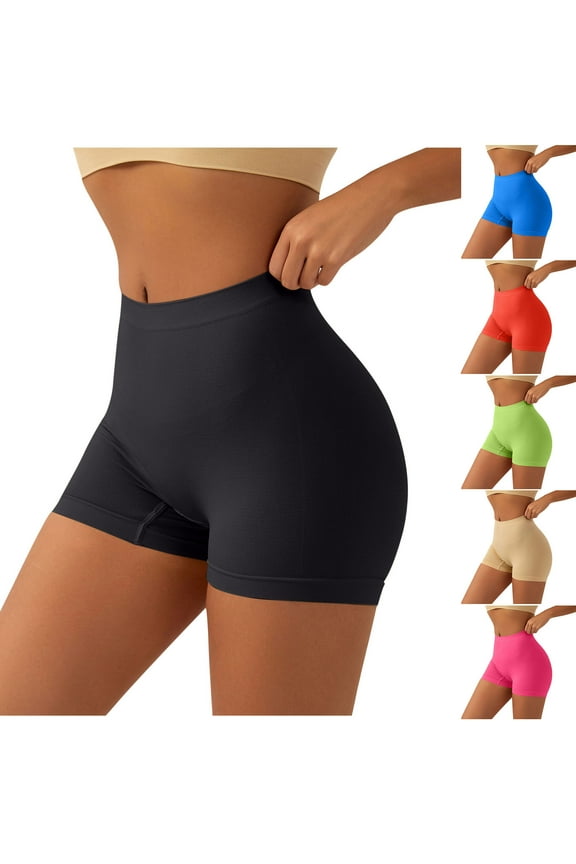 Women's Running Shorts with Four Corner Design Yoga Pants Sports Bottoms for Women Stretchy Quick-Drying Athletic Gym Workout Casual Daily Wear | Aestivo,Black M