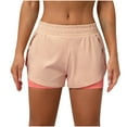 thumbnail image 1 of Women's Running Shorts Workout Athletic Shorts Elastic High Waisted Shorts Quick Dry Summer Gym Yoga Liner Shorts Ladies Clothes, 1 of 6