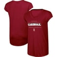 thumbnail image 1 of Women's Russell Athletic Heathered Cardinal Stanford Cardinal Wordmark V-Neck T-Shirt, 1 of 3