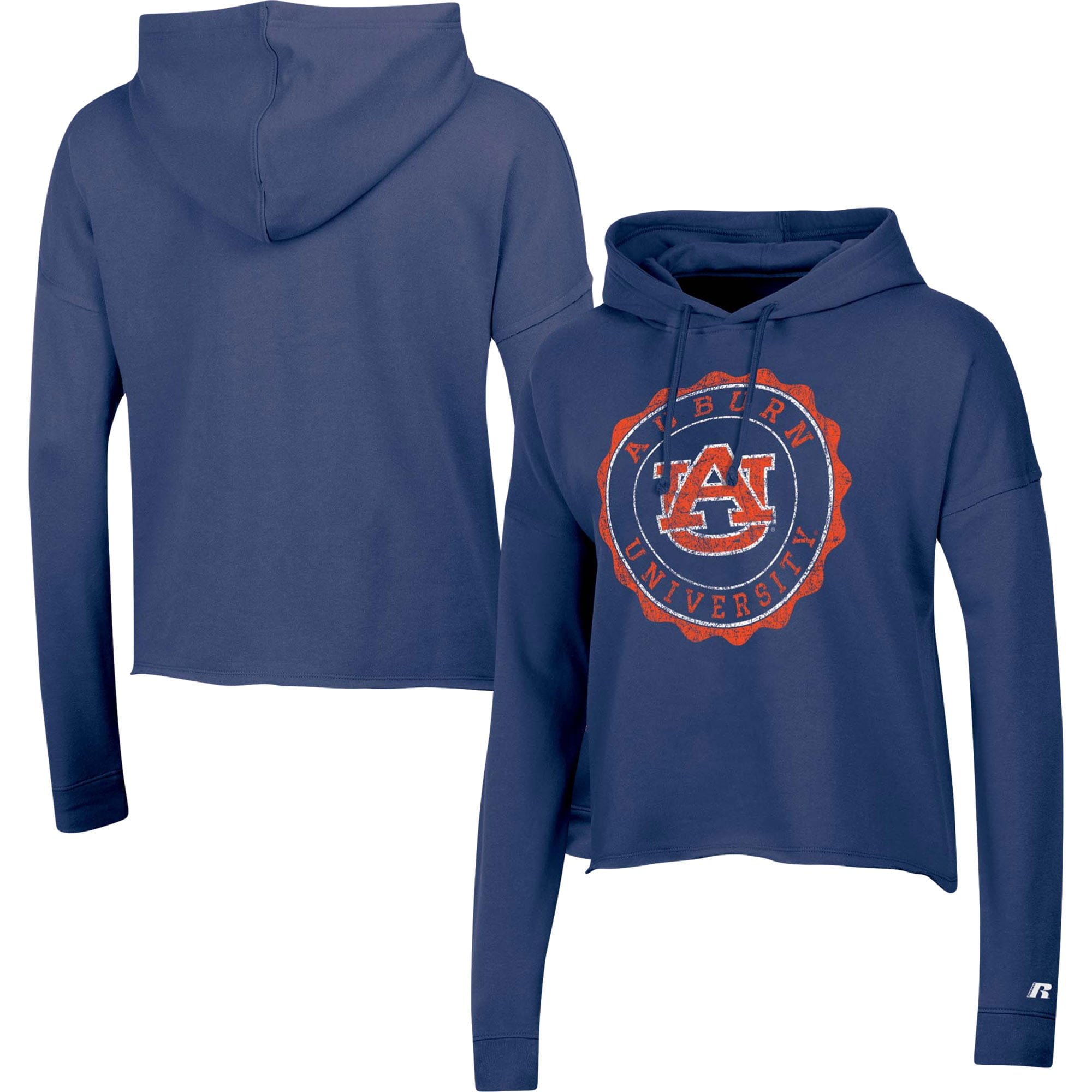 Women's Russell Athletic Navy Auburn Tigers Pullover Hoodie