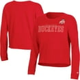 thumbnail image 1 of Women's Russell Scarlet Ohio State Buckeyes Fashion Cropped Long Sleeve T-Shirt, 1 of 3