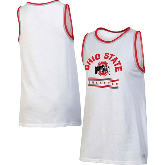 Women's Russell White Ohio State Buckeyes Tank Top