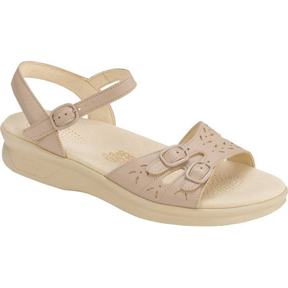 Women's SAS Duo Ankle Strap Sandal Natural Leather 8 M